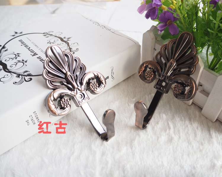 金梅花挂钩墙钩窗帘钩绑带挂球窗饰辅料配件