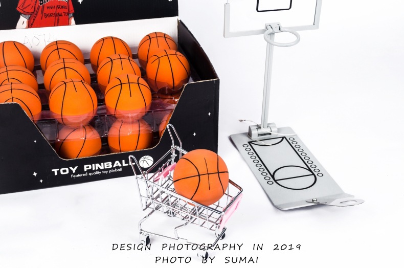 苏迈家卡通迷你篮球高弹性橡胶空心弹力球解压投篮壁球儿童玩具球详情23