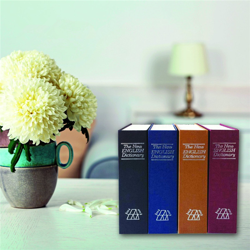 Simulated book safe with key password, metal dictionary-shaped piggy bank, creative book piggy bank pic 8