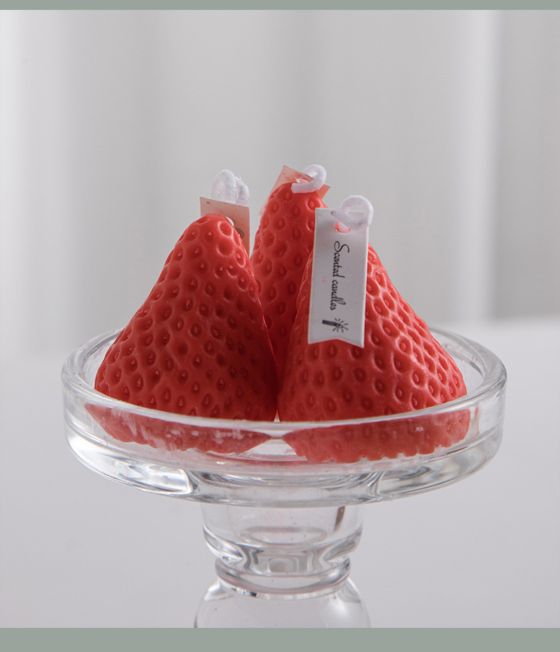 Wholesale of soy wax scented strawberry candles in gift box set. Cute and creative birthday gifts. Strawberry scented candles pic 20