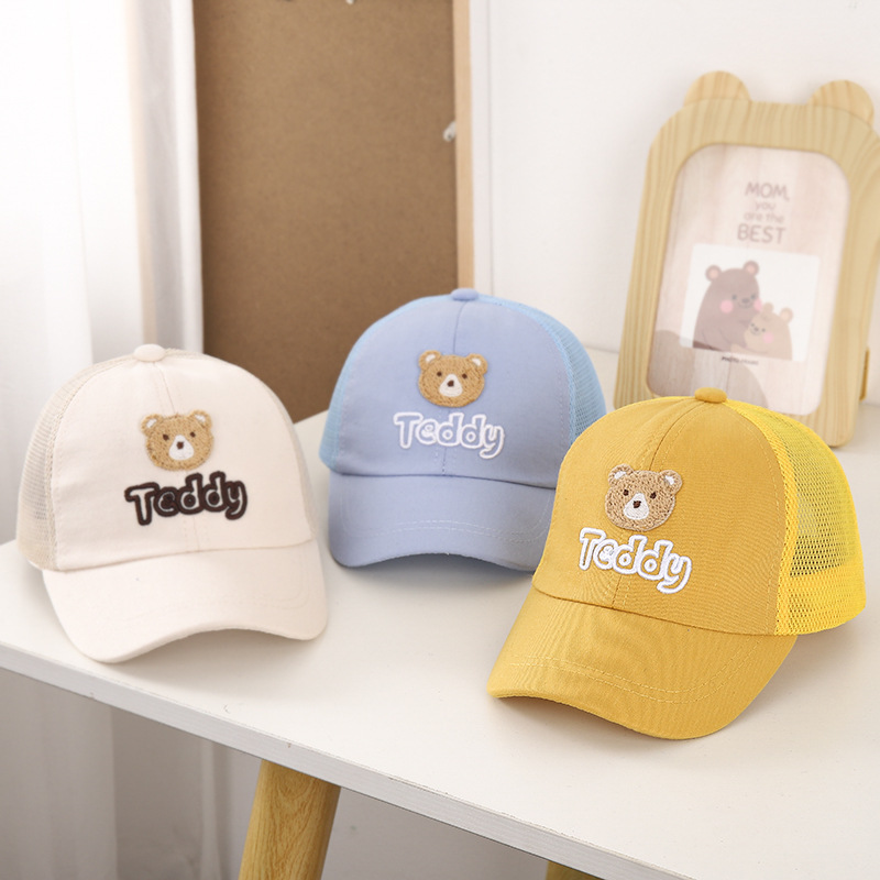 Sombreros para niños 2022 verano transpirable bebé verano mesh cap pato tongue sombrero para mujeres bebé malla protector solar sombrero de béisbol pic 3