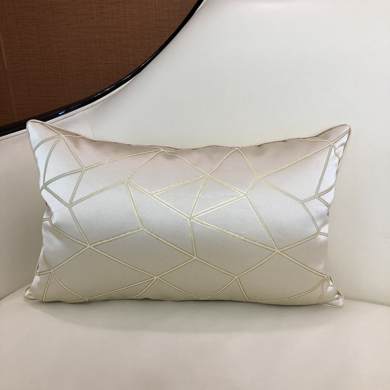 厂地货源样板房简约现代抱枕 线条风靠枕套 跨境ebay亚马逊靠垫套详情4