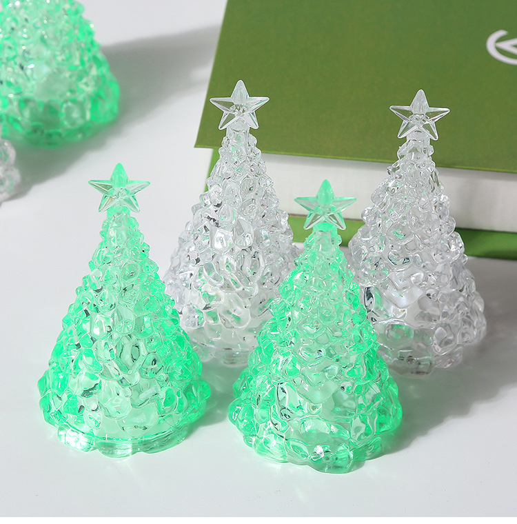 Cross-border Christmas decorations, Christmas trees, Christmas Eve gifts, led candle lights, table ornaments, crystal night lights pic 6