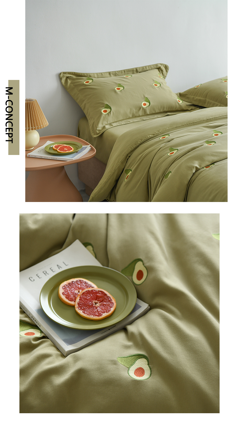 100% algodón algodón satén de tributo molido conjunto de cuatro piezas toalla de alta gama bordado artesanía adorable habitación de niños artículos de cama primavera verano pic 19