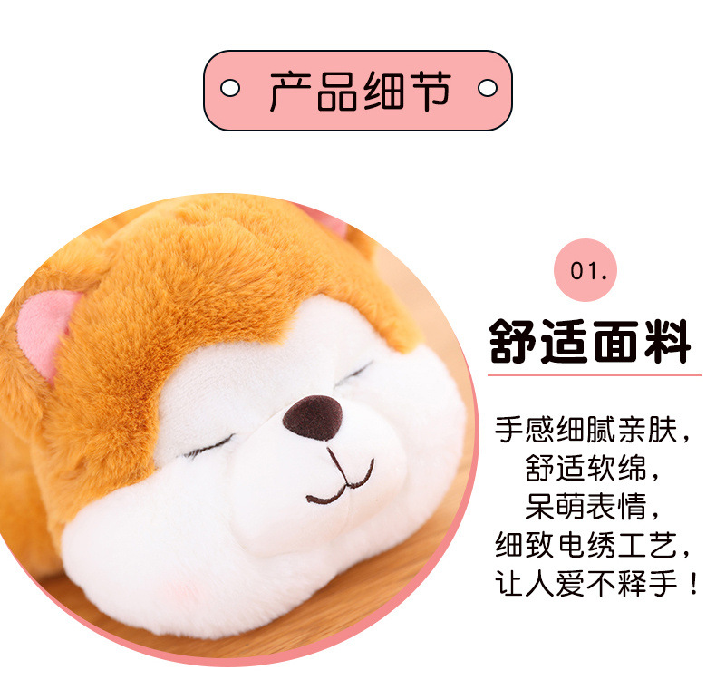 创意趴姿小猪毛绒玩具公仔压床娃娃玩偶儿童生日礼物靠垫抱枕长条详情8