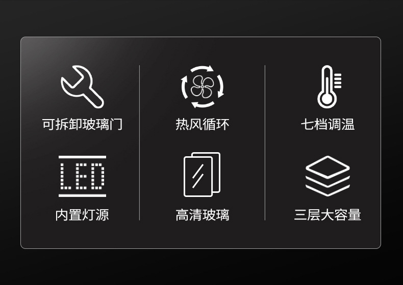 乐创保温柜 商用蛋挞汉堡炸鸡熟食面包板栗加热台式保温展示柜详情8