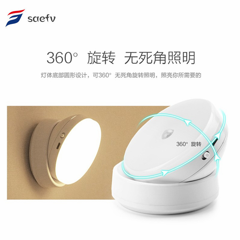 旋转人体感应橱柜灯走廊感应小夜灯USB充电感应灯橱柜灯起夜灯详情11