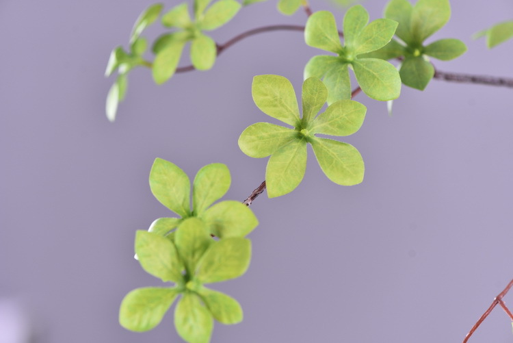 Home decoration simulation Japanese hanging bell branches, home decoration floor-standing flower figures, artificial green plant simulation leaves pic 18