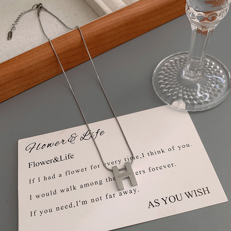 不掉色钛钢项链男潮小众设计高级感男士锁骨链个性街拍学生颈链潮详情15