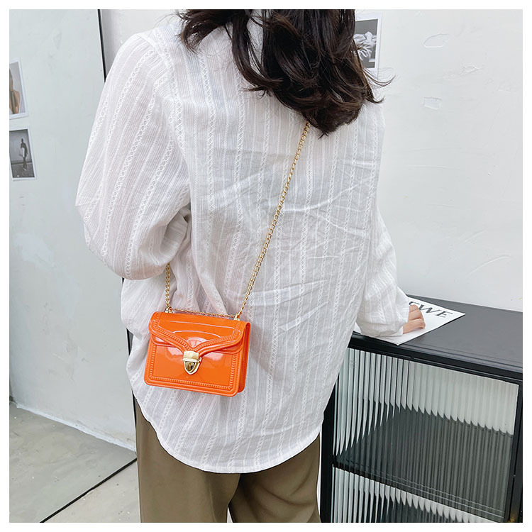 2021夏季新款PVC果冻包mini时尚花边小方包化妆包单肩斜挎ins女包详情34