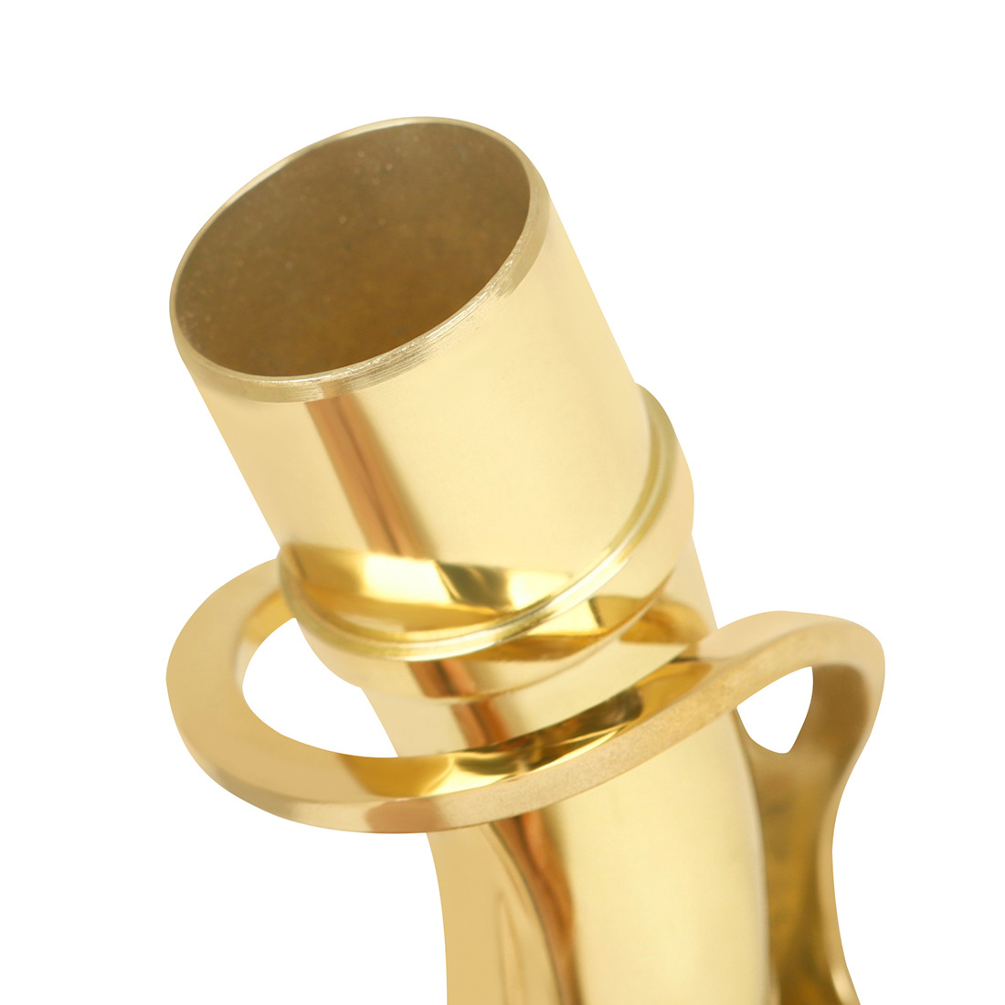 HK·LADE alto saxophone with curved neck, brass neck and cork sheet woodwind instrument saxophone mouthpiece neck pic 8