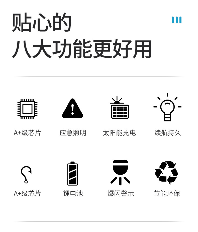 跨境新款露营灯帐篷野营灯应急主灯LED充电强光超亮锂电停电 家用详情4