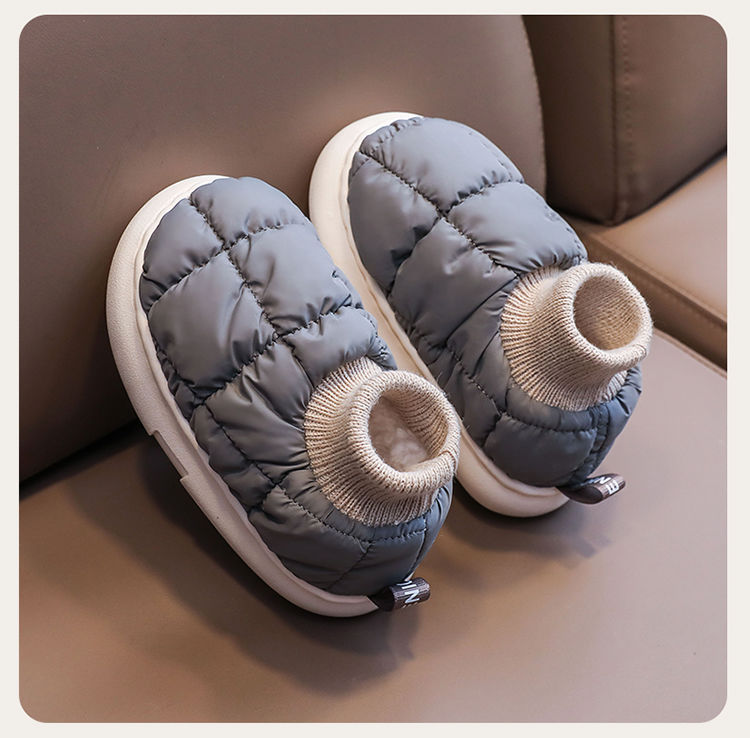 儿童棉拖鞋宝宝室内防滑软底居家棉鞋男女童室内保暖防水包跟棉鞋详情16