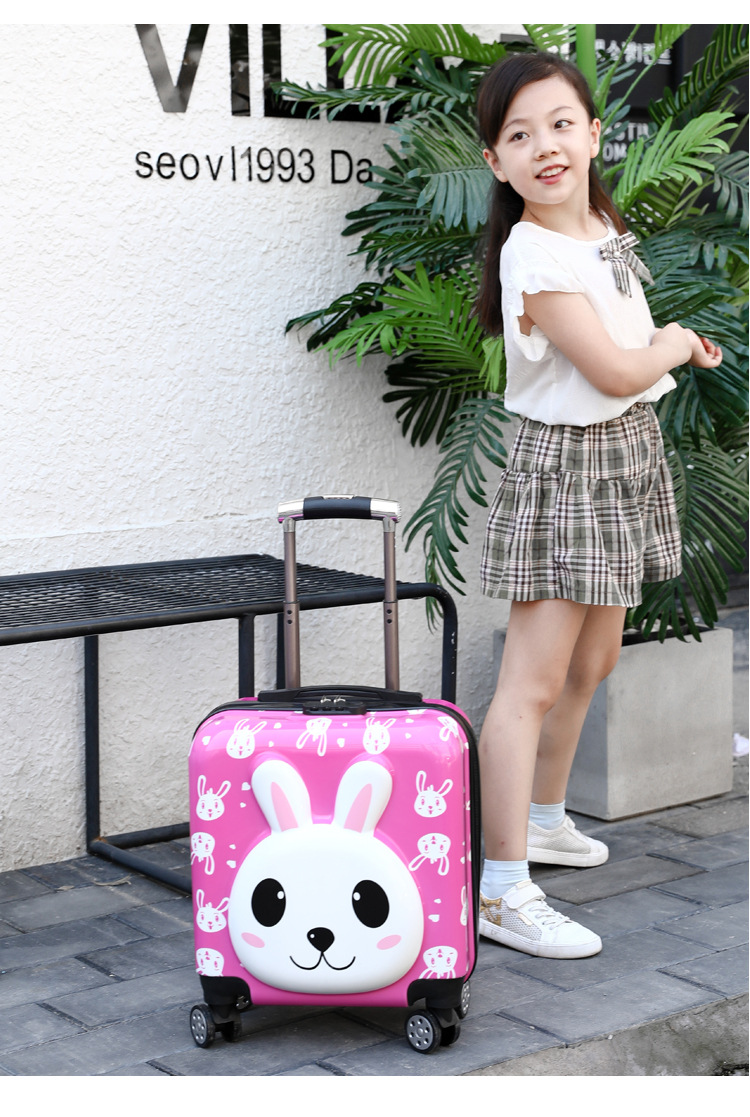 儿童拉杆箱批发万向轮18寸小行李箱印制logo卡通可爱密码箱旅行箱详情13