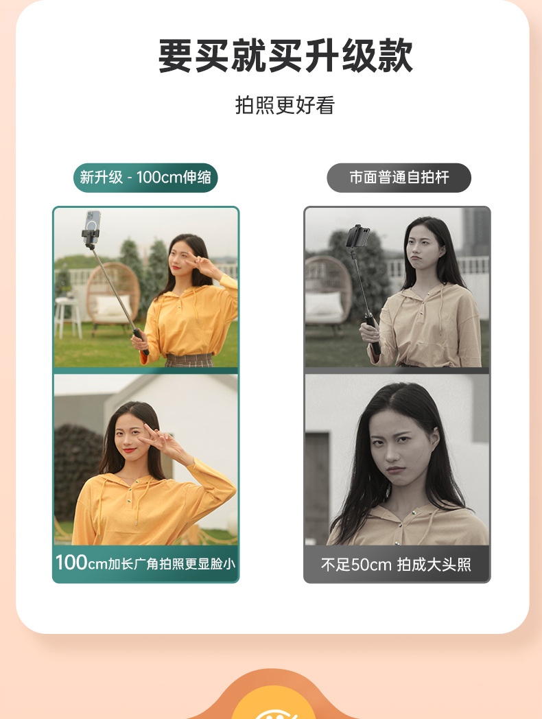Mobile phone, selfie stick, Bluetooth, Douyin, live streaming, all-in-one retractable portable camera, photography stand, tripod, universal pic 78