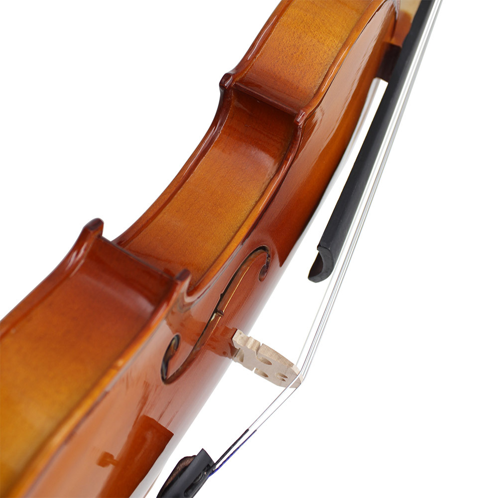 Aston Villa AV-03 Bright Natural color violin with Maple back and tiger grain solid wood Violin pic 15