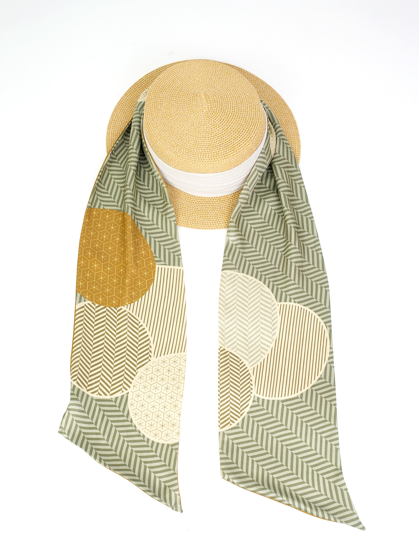 Factory direct sales of European and American printed long ribbon silk scarves, shawls and fashionable silk scarves for women pic 7