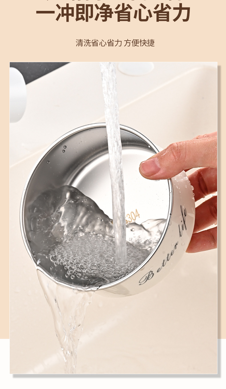 不锈钢保温饭盒保温桶微波炉日式学生双层带盖圆形食品级便当餐盒详情18