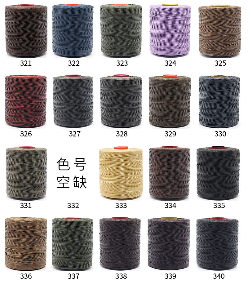 Kangfa Flat wax thread diy hand-sewn leather wax thread Leather goods hand-woven wax thread 210d polyester flat wax thread pic 20