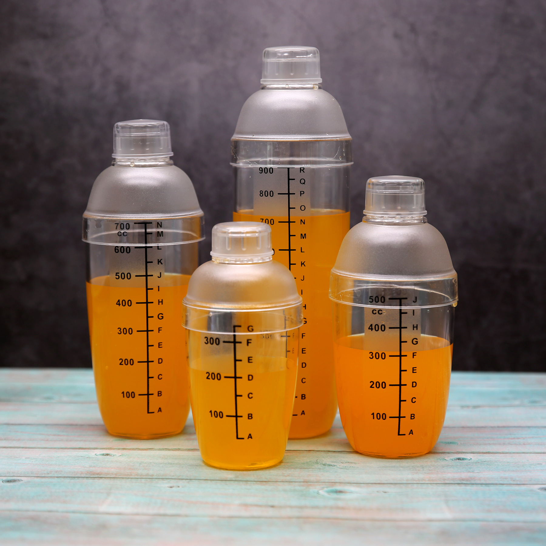 New transparent resin shaker with scale, milk tea shop supplies, milk tea shaker, 500ml cocktail shaker pic 34