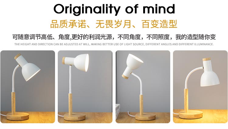 led reading desk lamp, eye-protecting desk for study, plug-in bedside lamp for college student dormitories, bedroom home use pic 5