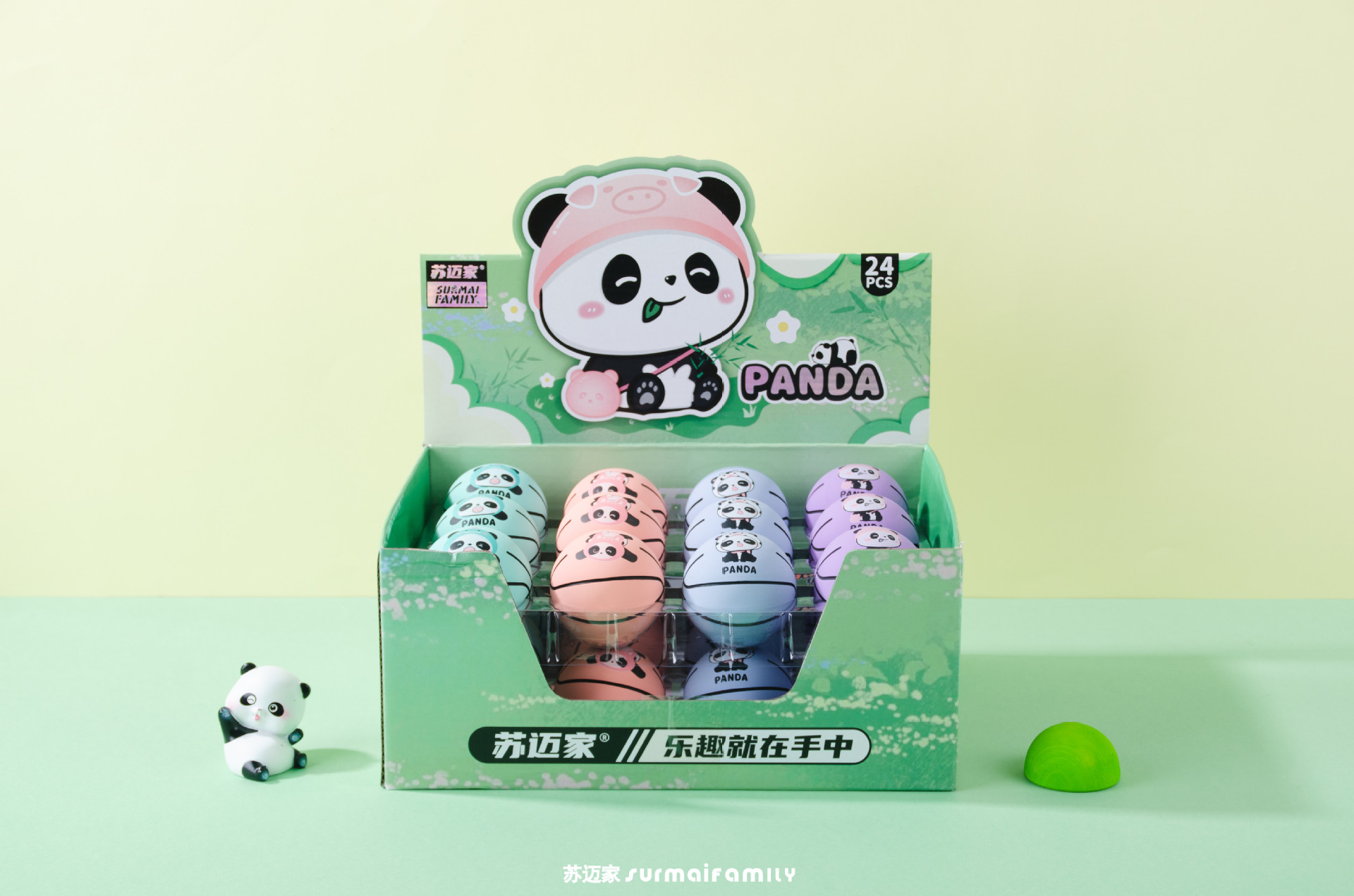 苏迈家卡通迷你篮球高弹性橡胶空心弹力球解压投篮壁球儿童玩具球详情17