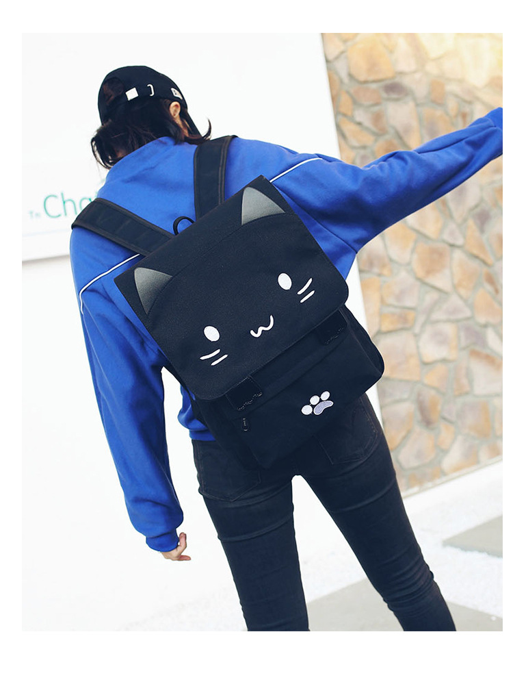 Wholesale Japanese-style cute three-dimensional cat large-capacity schoolbags, cute girls, pink and cute cartoon backpacks, backpacks for girls pic 20