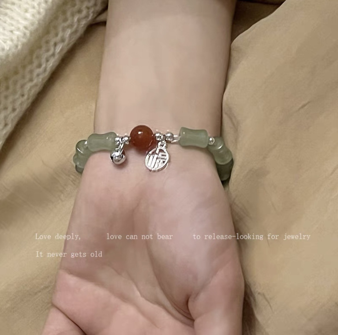 新中式复古民族风编织陶瓷蝴蝶手链女国风元素文艺手绳百搭饰品潮详情15