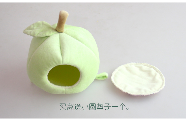 蜜袋鼯宠物窝厂家小宠吉仔仔保暖冬天荷兰猪苹果鸟巢天竺鼠水果棉详情16
