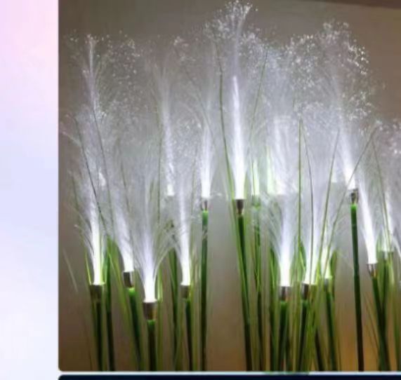 Cross-border outdoor solar optical fiber reed ground insertion simulation reed landscape courtyard decorative lights and reed lighting lights pic 12
