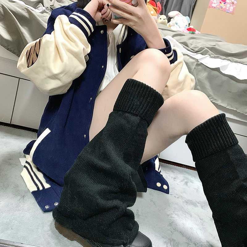 Korean-style trendy long socks, Japanese-style knitted leg warmers, pile socks, soft girls, subculture sock girls, Harajuku slimming socks are in high demand pic 29