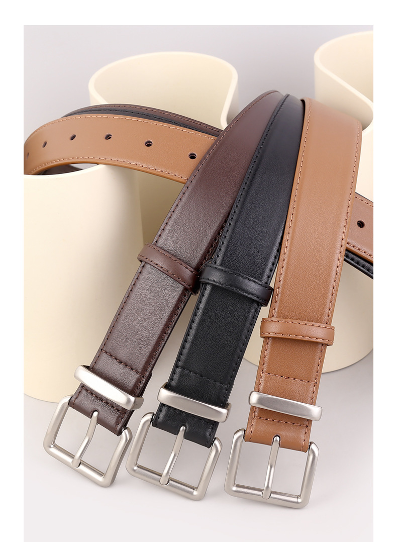 网红同款女士真皮皮带百搭复古装饰西装牛仔裤腰带女工厂现货批发详情15