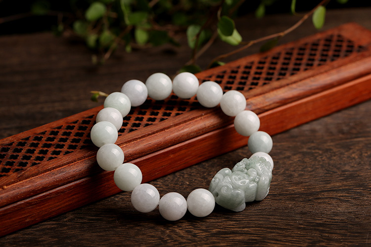 Natural jade and jade PI Xiu bracelet for couples, A genuine hand-woven jade PI Xiu bracelet pic 18