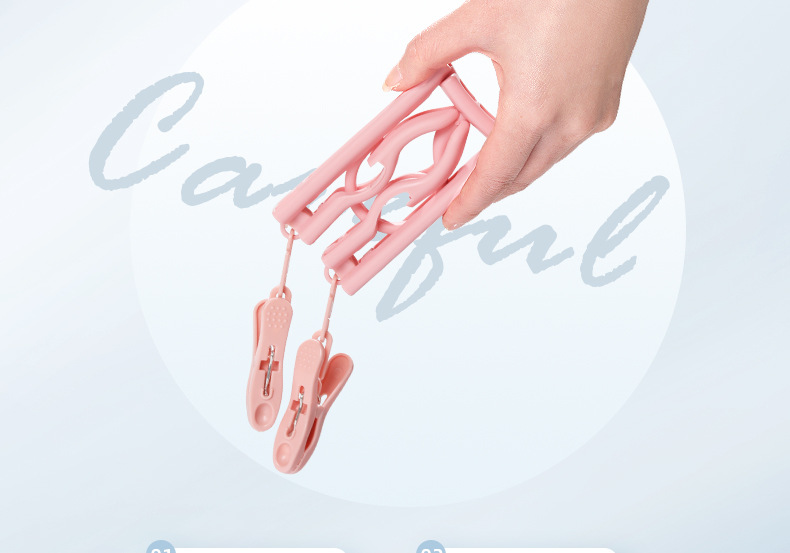 Travel folding clothes hangers, multi-purpose small and compact drying clothes hangers for business trips, hotels, Tours and outings, and convenient for carrying sock clips pic 26