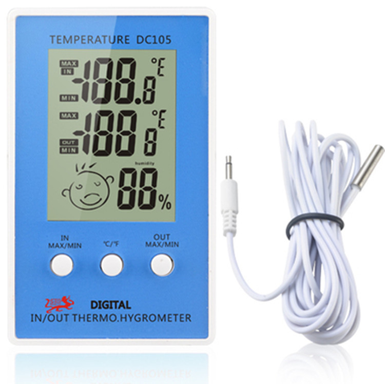 The DC-105 indoor and outdoor thermometer, hygrometer, electronic thermometer, electronic thermometer, and thermometer are available in four colors pic 1