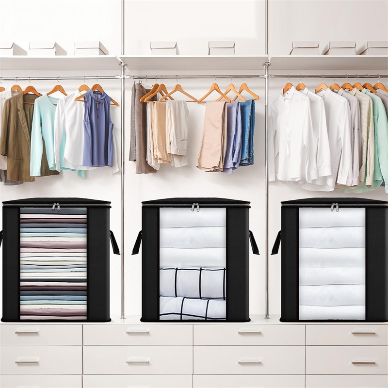 Large-capacity blanket organizing and storage bags, cross-border reinforced handle storage and moving bags, household clothes and cotton quilt storage bags pic 14