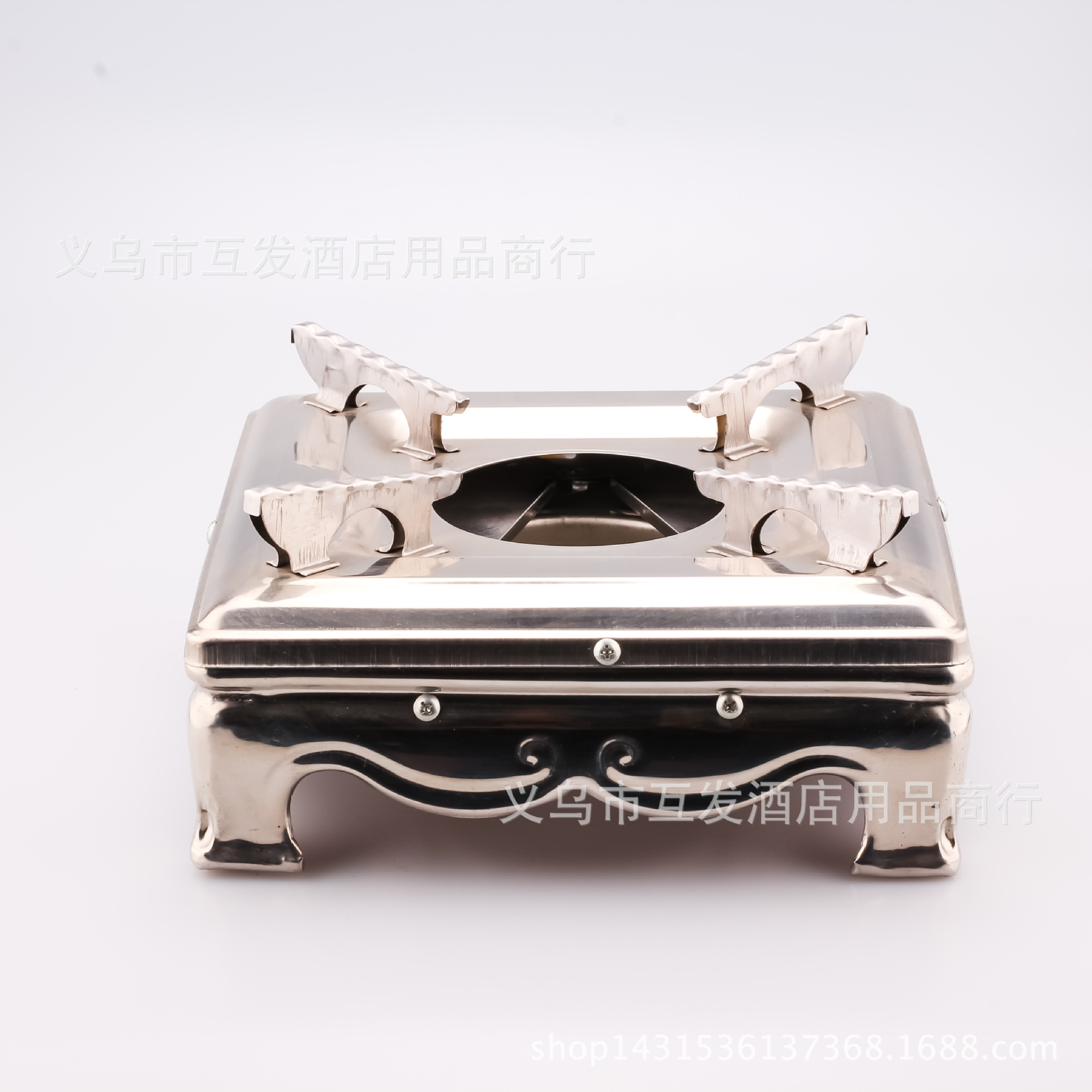 Hotel supplies: Litian Baishun alcohol stove, stainless steel square alcohol stove, self-service fast food stove, alcohol hot pot, alcohol stove, restaurant buffet, portable alcohol hot pot, alcohol stove, dining stove, kitchenware pic 6