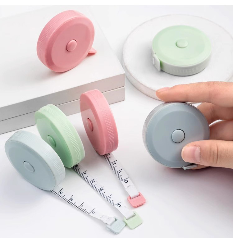 Mini tape measure, household student portable meter measure, flexible tape measure, leather tape measure for measuring the three measurements, leg, waist and chest measurements, and clothing ruler pic 3