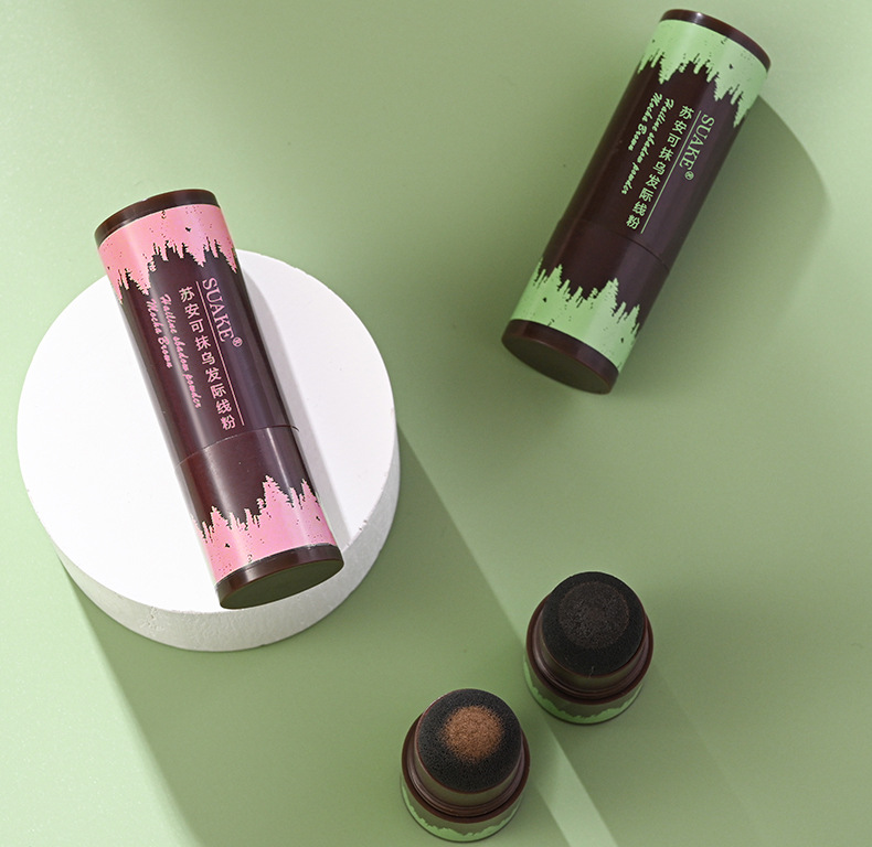 苏安可SUAKE发际线修容阴影粉修饰填充头发粉膏补发神器遮高额头专供外贸详情20