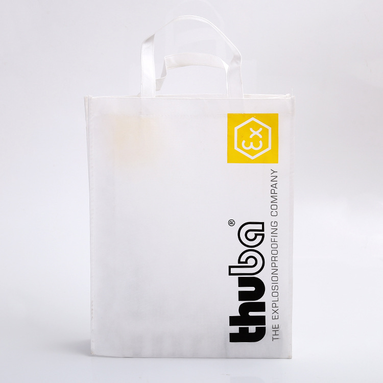 Hot-pressed folding laminated non-woven fabric bags, hand-held bags, gift bags, takeout handbags, promotional shopping bags, printed logos pic 14