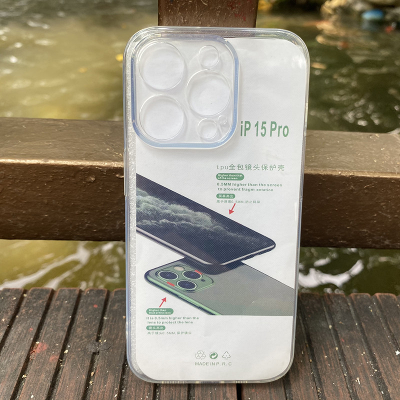 Anti-drop Empty Shell Straight Edge King is suitable for iphone15 PRO MAX and Apple 14PLUS transparent tpu phone cases pic 4