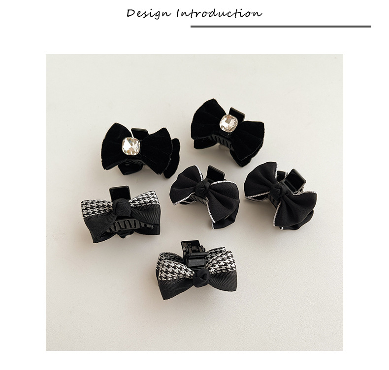 Princess hair clip, little Chanel hair clip, bow clip, headwear, bangs, broken hair clip, autumn and winter hair clip pic 16