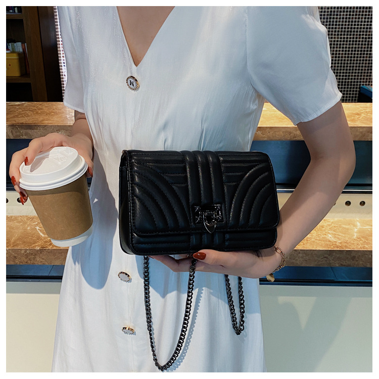 复古小方包2021年新款链条包极简风翻盖斜挎单肩小包包批发包包详情10
