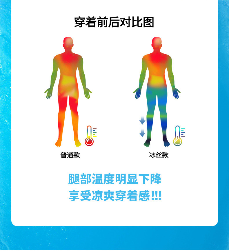 Verano 2022 nuevos pantalones casuales para hombres hielo seda transpirable suelto ligero elástico rápido seco nueve tallas pantalones para hombres tallas grandes pic 4