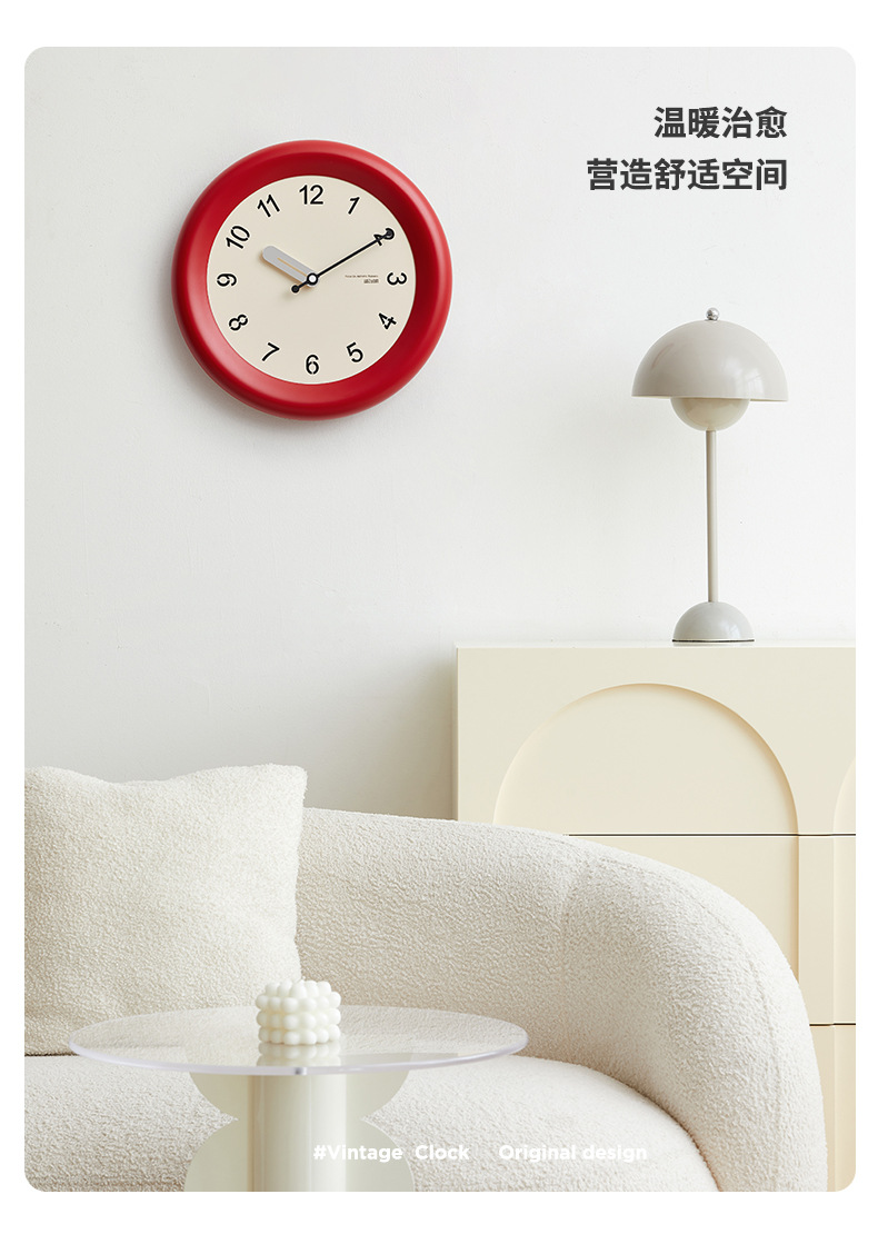 The Mandelda hole-free living room wall clock is a modern, simple and creative clock. The bedroom clock is a fashionable and light luxury decorative clock pic 3