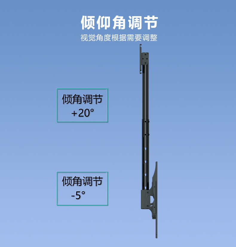 32-80寸电视机吊架 可调角度挂架 360°旋转伸缩通用吊 电视支架器挂架遥控器一体  家用电视机必备配件详情3