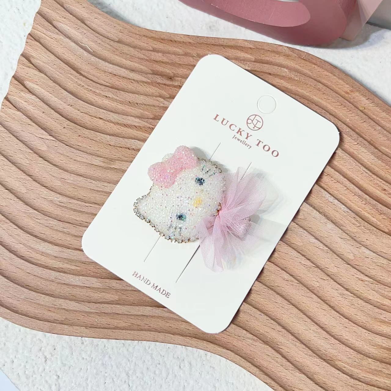 发夹LT10230韩版女童重工满钻Hellokitty公主莎莎发饰发夹详情1