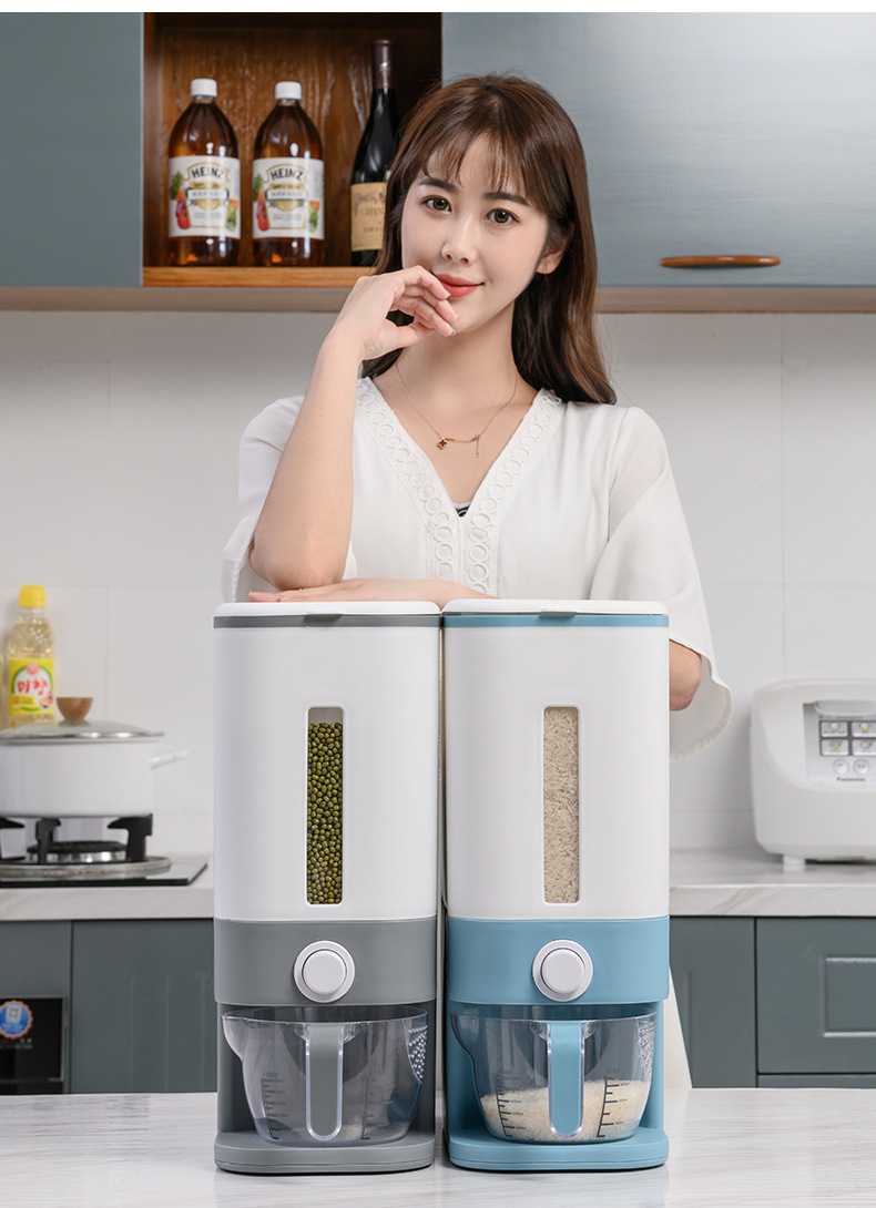 家用加厚米桶按压式杂粮收纳箱家用密封防虫米缸五谷储粮箱批发详情16