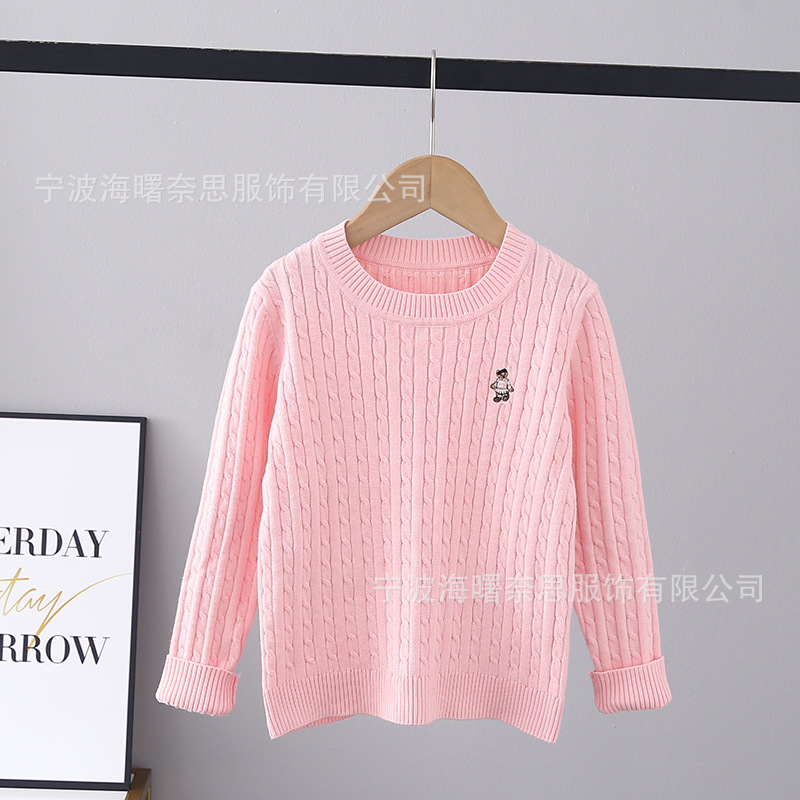 In stock: 2022 autumn and winter new Korean version for boys and girls, British college style woolen sweaters, knitted knitted knitted pullover sweaters pic 2