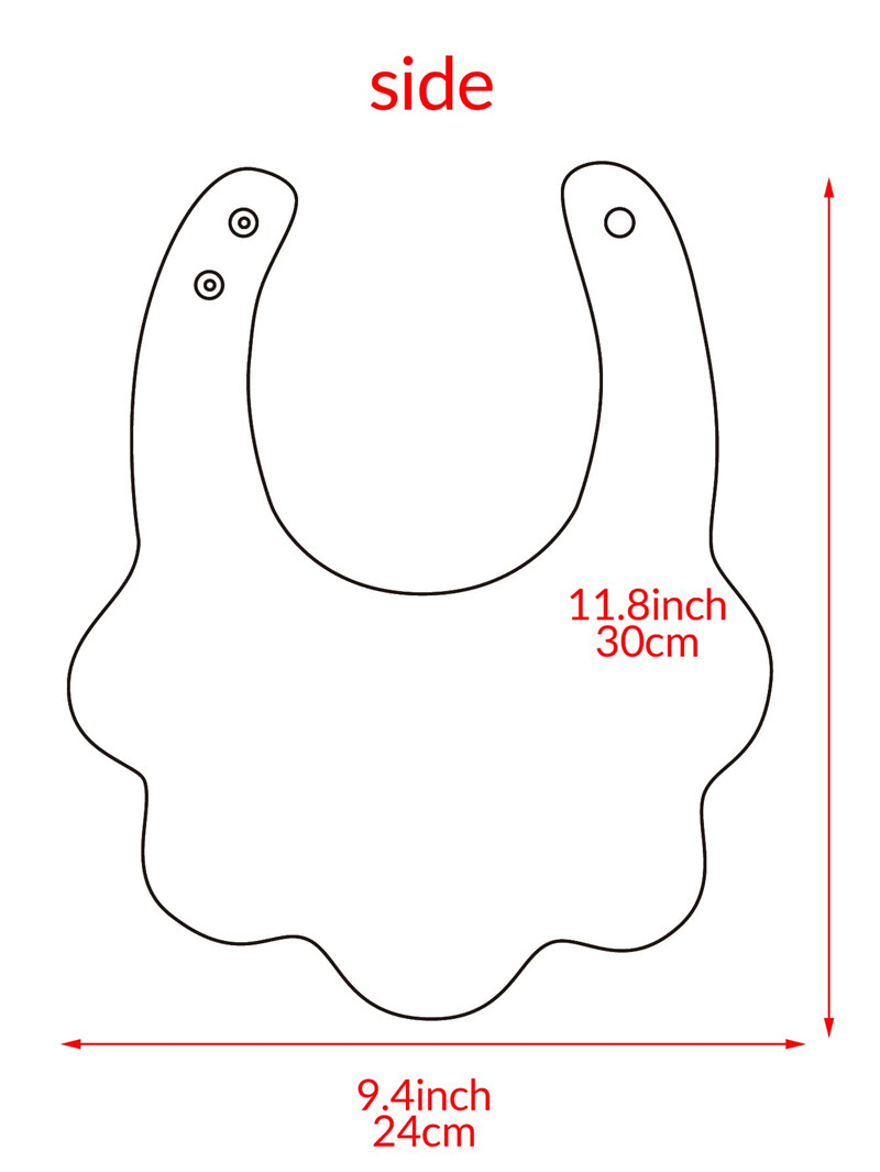 Pure cotton Waffle saliva wipes, baby petal bibs, summer 360-degree rotating newborn bibs, cute solid colors pic 10